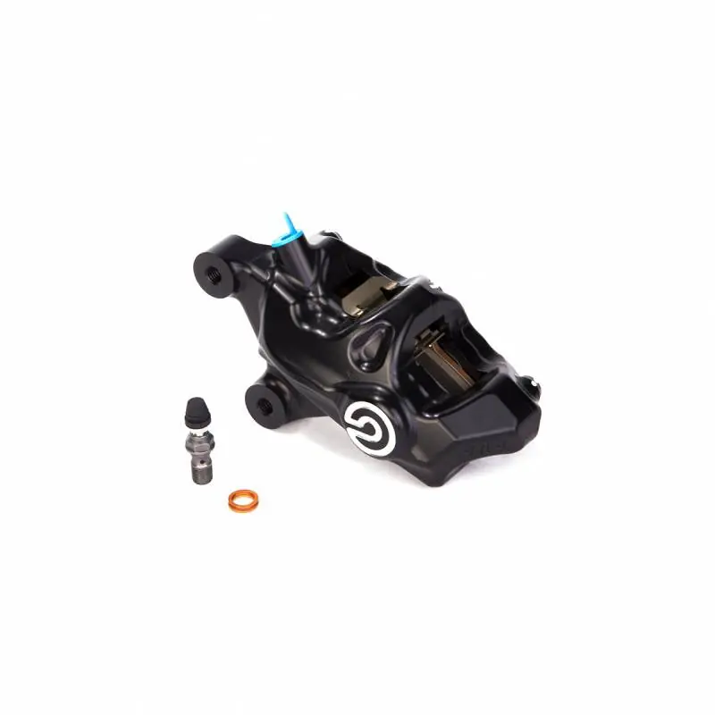 Brembo Caliper .484 Custom Black Machined Logo 69.1mm Front Left No Minimum Order