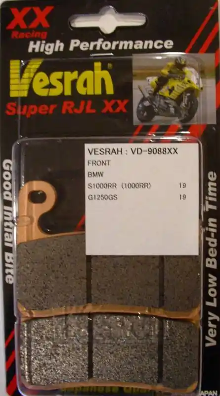 Vesrah Brake Pads VD-9088XX S1000RR 2020 Hayes Calipers Markdown
