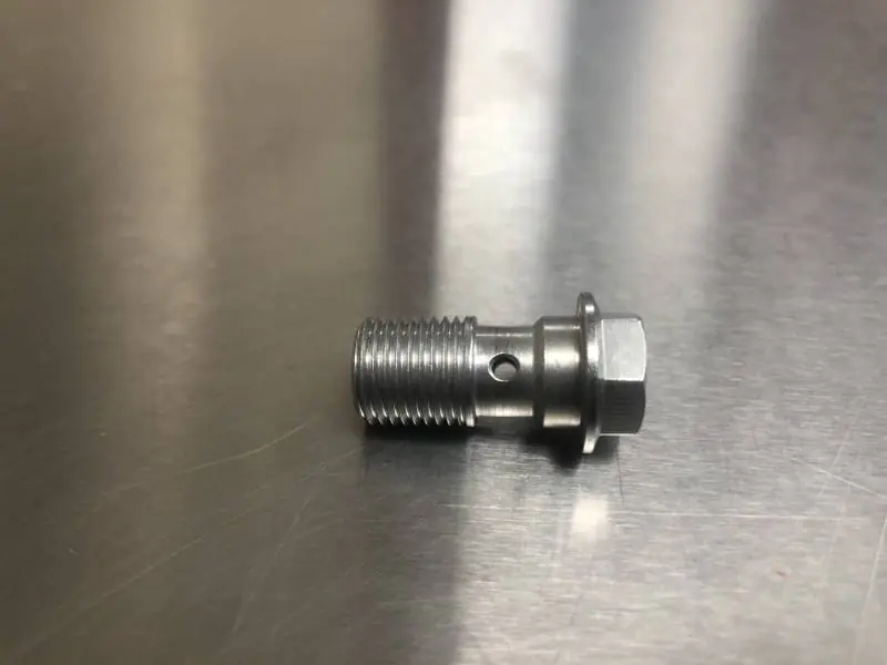 Fren Tubo Steel Single Banjo Bolt 10x1.0mm Fine Thread Best Seller