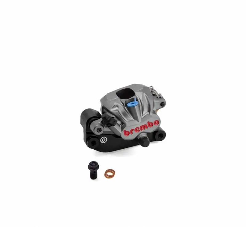 Bargain Brembo Caliper, PF 2x24mm, GP2-mx, w/ Pads, Off-Road, Floating w/ Bracket must use w/ 270mm Rotor, Cast, Suzuki