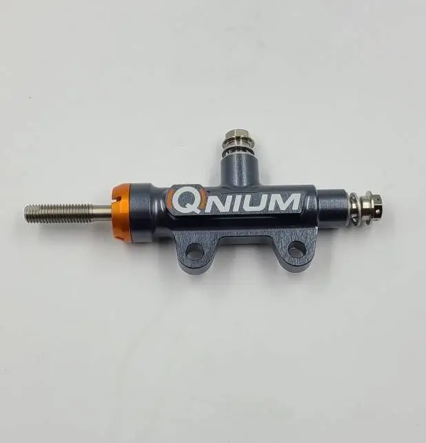Qnium Rear Brake Master Cylinder Top Side 12mm piston w/ 50mm mount + Push Rod Exclusive Offer