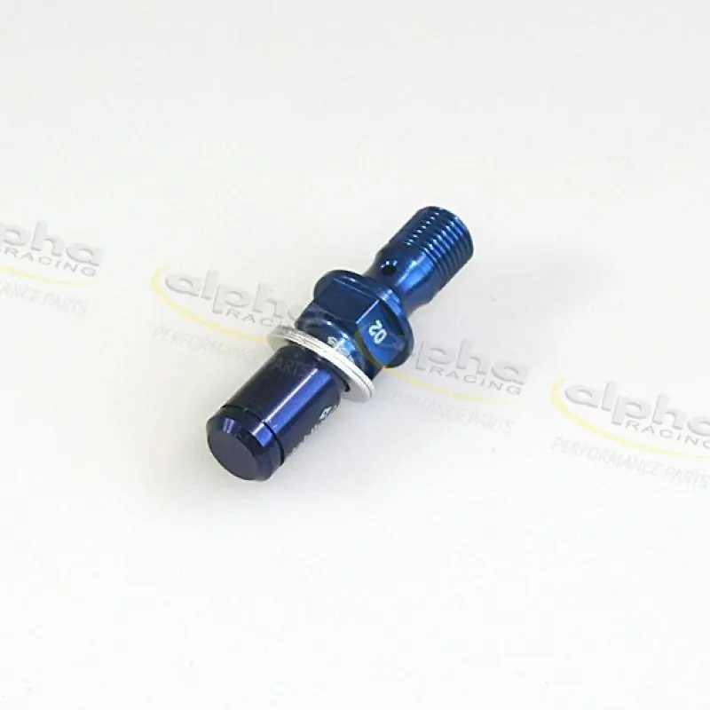 Alpha Racing Hollow screw bleeding valve M10 x1x19mm blue BMW S1000RR 2009-2016,HP4 2012-2014 Luxury