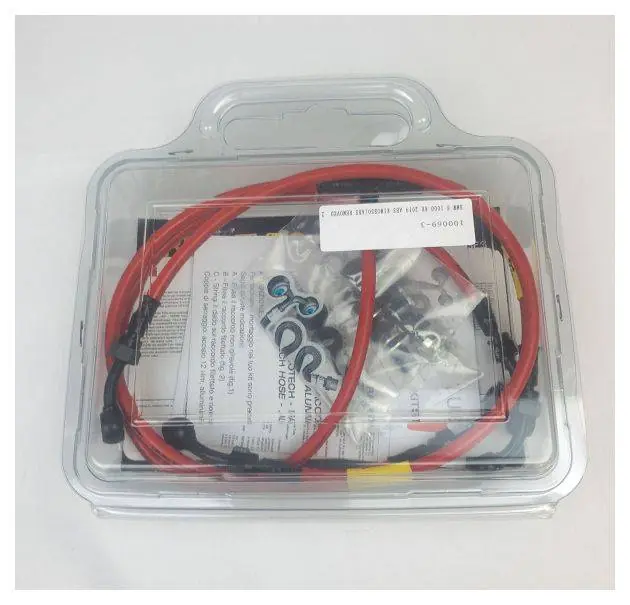 Fren Tubo Kevlar ABS Brake lines Honda CBR1000RR-R SP 2021 (Brembo Caliper) Black Banjo \\ Black Fitting \\ Red Line Next Day Delivery