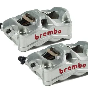 New Release Brembo Caliper, Left, P4 30mm, StyleMA, Cast Monobloc, 100mm Radial Mount, Front, Titanium Grey