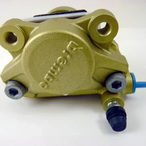 Brembo Caliper, P2 32G w/ Sintered Pads Shape S, Cast 2-Piece, 84mm Axial Mount, Left, Rear, Gold Buy Today