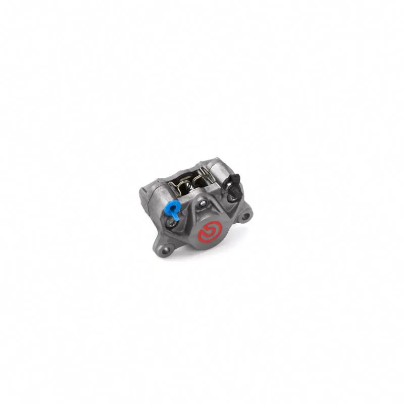 Brembo Caliper, P2 34G, 7.4mm Organic, Right Side Bleeder, Cast 2-Piece, 84mm Axial Mount, Rear, Titanium w/ Painted Red Logo Weekend Sale
