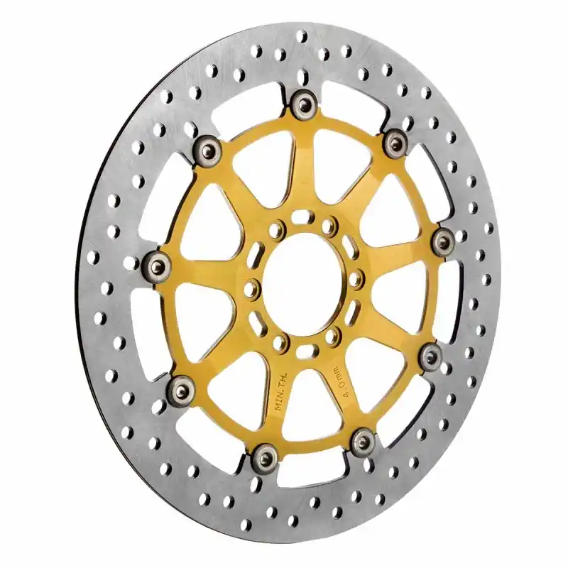 Direct From Manufacturer Brembo Disc, 320x4.5mm, 6 Bolt, 9.75mm Offset, Front, Floating, Gold Carrier