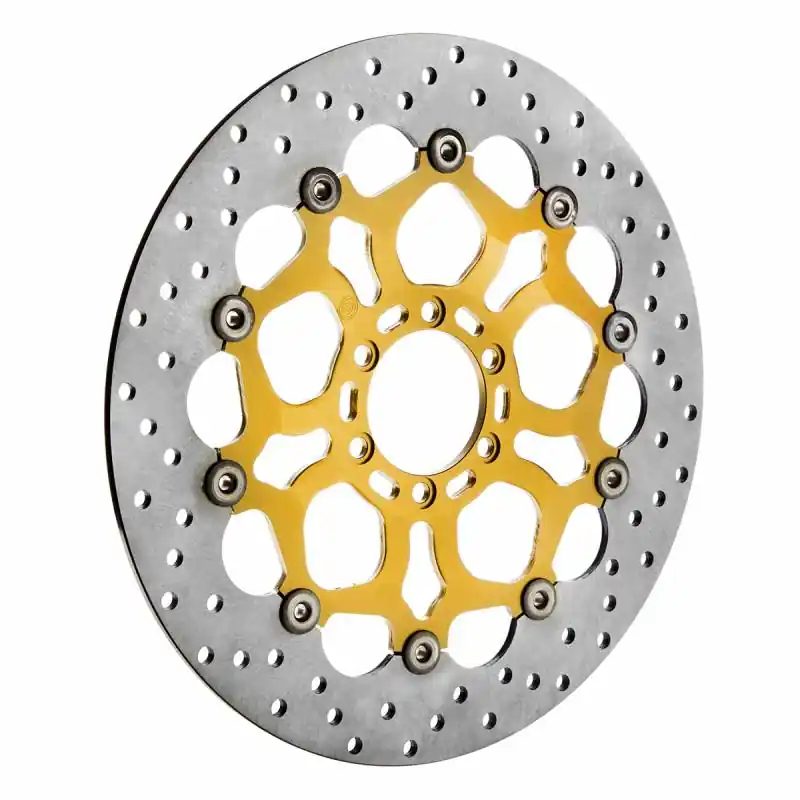 Express Delivery Brembo Disc, 320x5.0mm, 6 Bolt, Ducati Snowflake, Gold Carrier