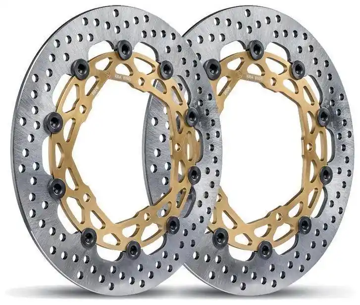 Brembo Disc Set, 320x5.5mm, Supersport, HPK Kit, Stainless Steel, Floating, Gold Carrier, Kawasaki Z9000RS Grab Now