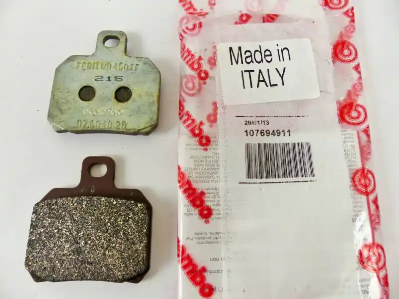 Brembo Brake Pad Set, Ferit ID 450FF Organic, for Rear P34 Caliper, 7.8mm Thick, 3.5mm Backing Plate, Shape S Free Delivery