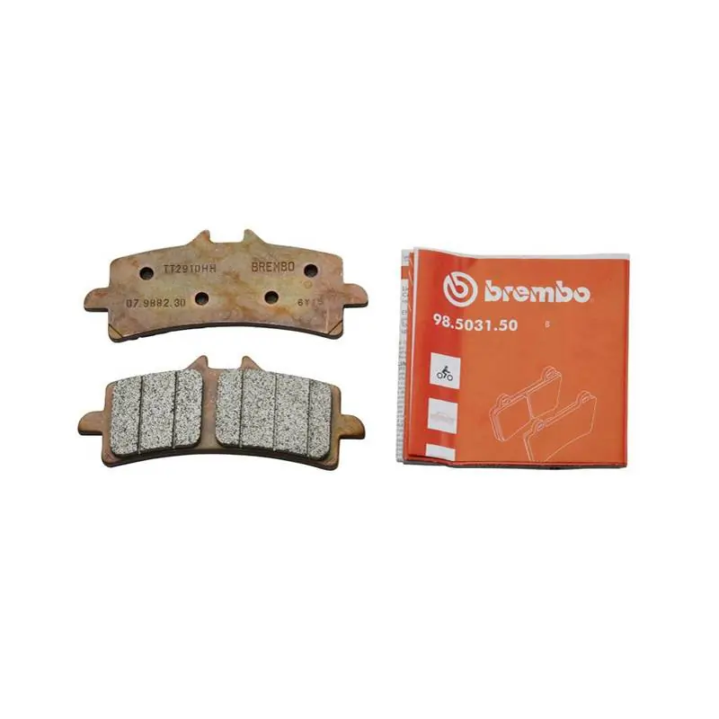 Brembo Brake Pad Set, TT 2910 HH Sintered, 7.7mm Thick, 4.5mm Backing Plate, for M4, M50, GP4-rs, GP4-rx, .484 Cafe, Shape C Top Rated