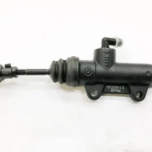 Grab Now Brembo Master Cylinder, Brake, PS 13C Banjo Outlet on End, 90° Res Inlet on Side, w/o Reservoir, w/ Pushrod (95mm), 40mm Mount, Rear, Black