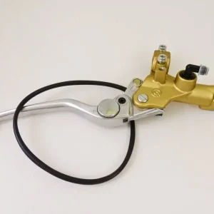 Brembo Master Cylinder, Brake, PS 15x25 without Reservoir w/ Polished Adj. Lever .50, Axial, Front, Gold Flash Sale