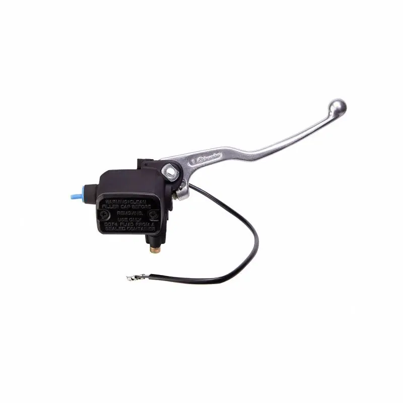 Order Now Brembo Master Cylinder, Brake, PS 16x22 w/ Integrated Reservoir w/ Polished Lever .53 w/Mircroswitch, Axial, Front, Black