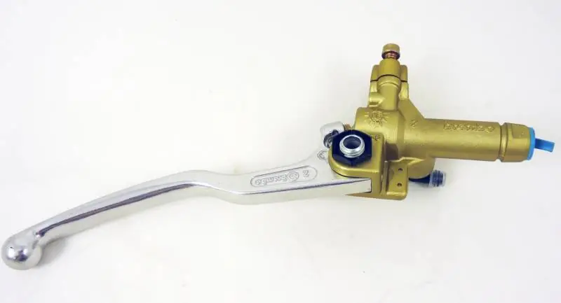 Final Sale Brembo Master Cylinder, Clutch, PS 13 without Reservoir w/ Polished Lever .53, Axial, Front, Gold