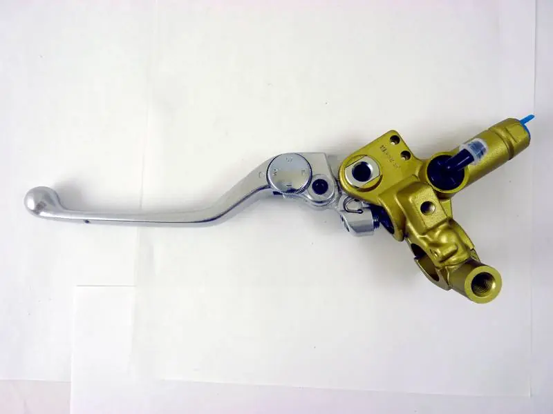 Brembo Master Cylinder, Clutch, PS 13 without Reservoir w/ Polished Adj. Lever .39, Axial, Front, Gold Professional Grade