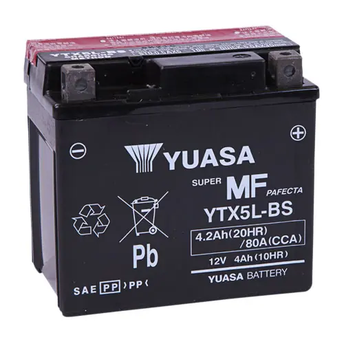 Yuasa YTX5L-BS Sealed Yuasa Battery Authentic