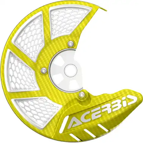 Acerbis X-Brake Vented Disc Cover (Yellow/White) Weekend Sale