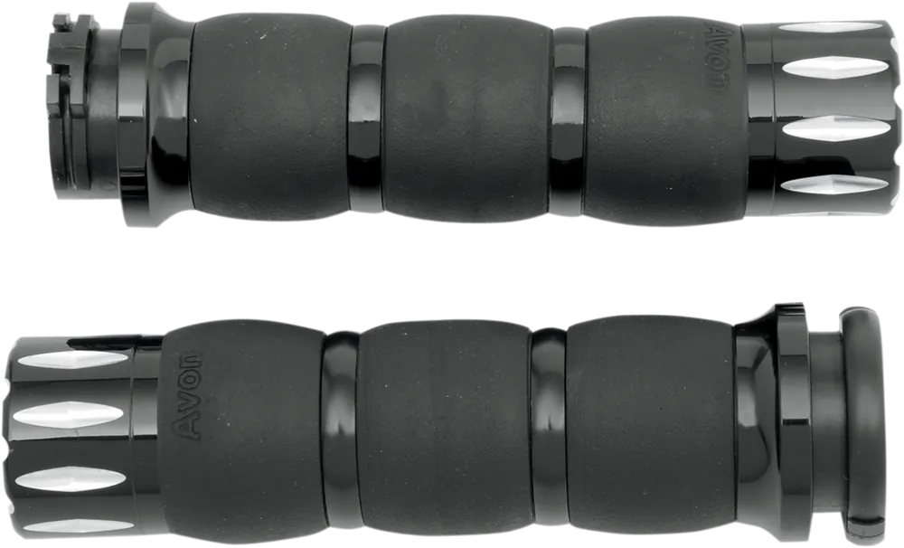 Authentic AVON GRIPS Rival Velvet Air Grips - Black (Part Number: AIR-96-ANO-RIV) by AVON GRIPS