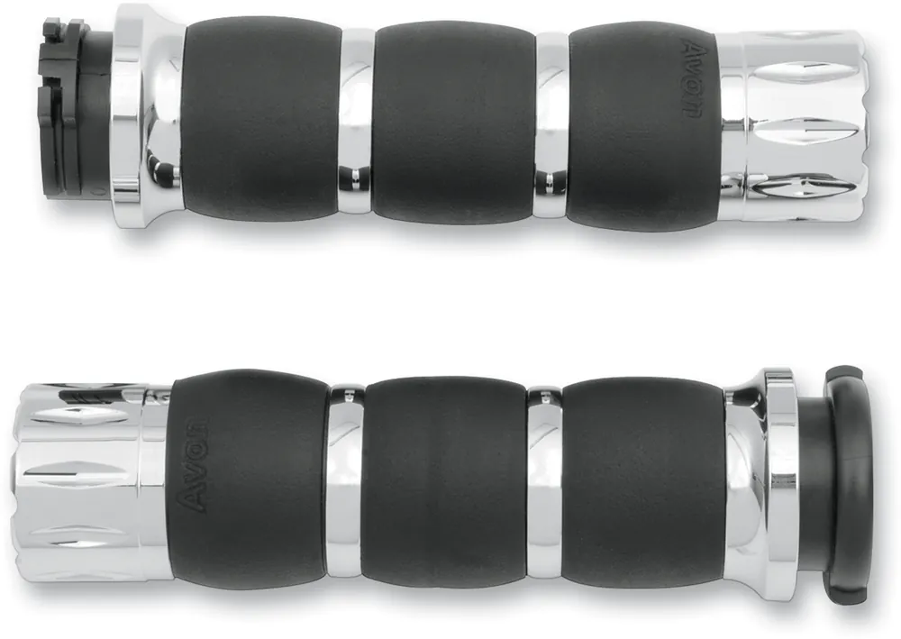 AVON GRIPS Rival Velvet Air Grips - Chrome (Part No. AIR-93-RIV) Exclusive