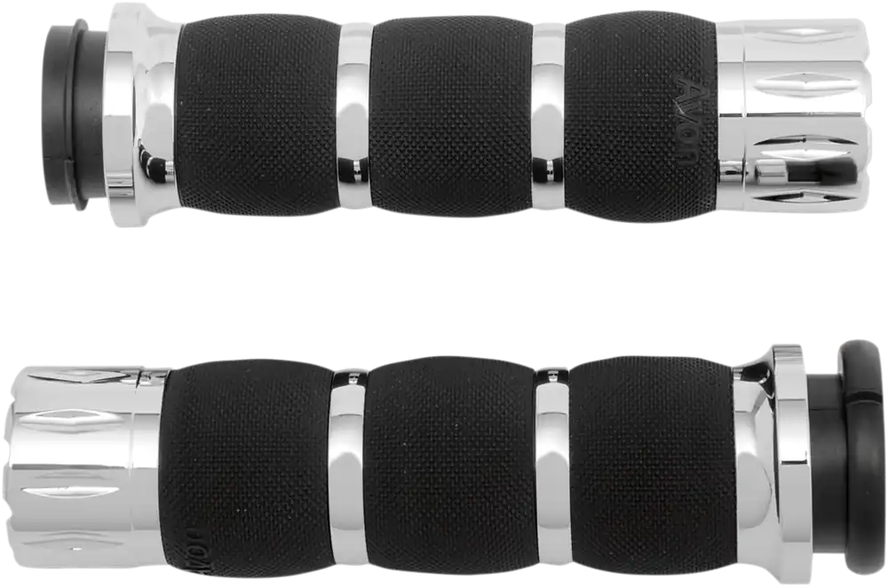 AVON GRIPS Rival Air Cushioned Grips with Chrome Finish - Part Number AIR-90-FLY-RIV Authentic