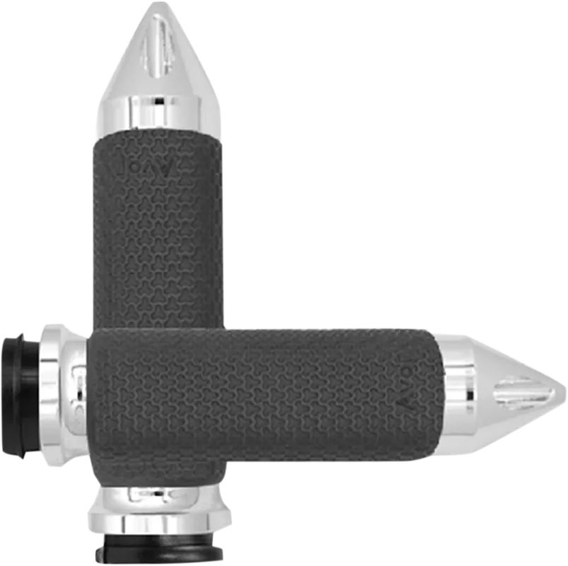 AVON GRIPS Vibration Dampening Memory Foam Grips - Large Spike Style - Chrome MF-63B-CH-FL-SP Shop Now
