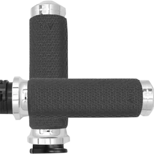 AVON GRIPS Vibration Dampening Memory Foam Grips - Medium - Chrome (Part Number: MF-63A-CH) Buy Today