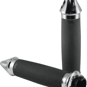 AVON GRIPS Custom Spike End Grips for Touring Bikes - Chrome, Model MT-CC-85-CH-SPK Flash Sale