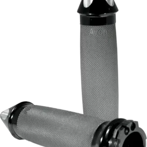 AVON GRIPS Custom Spike End Grips - TBW - Black CC-86-ANO-SP-FL Same Day Shipping