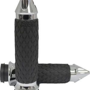 AVON GRIPS Diamond Contour Spike Grips - Chrome DIA-60-CH-SPIKE Original