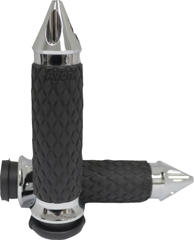 AVON GRIPS Diamond Contour Spike Grips - Chrome DIA-60-CH-SPIKE Original