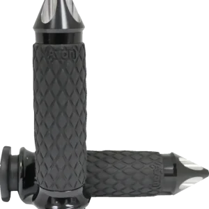 AVON GRIPS Diamond Contour Spike Motorcycle Hand Grips - Black DIA-65-AN-SPIKE Weekend Sale