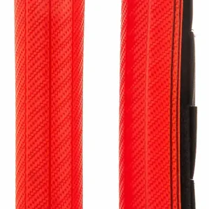 ACERBIS Fork Guard Red - Rubber Fork Protectors with Carbon Look Finish for Motorcycles High Quality