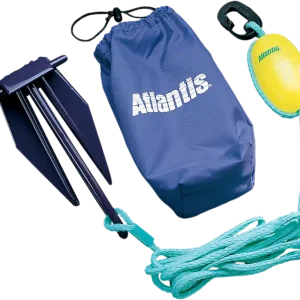 ATLANTIS PWC Anchor with Storage Bag, Rope & Float - 2.5 lb - Blue/Yellow (Part A2382) Limited Time