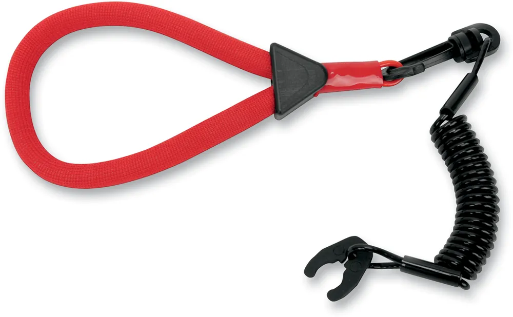 ATLANTIS Kawasaki A2148 Wrist and Vest Lanyard with Floatable Polyurethane Cord, Red/Black Mega Sale
