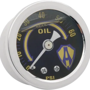 Arlen Ness Oil Pressure Gauge Kit * Chrome 15-655 for Big Twin and Sportster Engines Must Have
