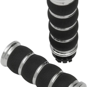 ARLEN NESS Fusion Ring Leader Grips with Cable - Chrome Part 07-312 Reduced Price