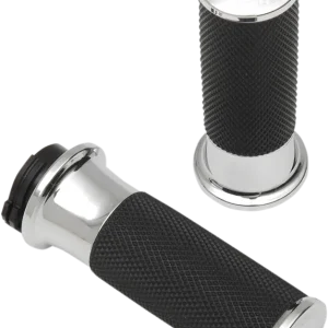 ARLEN NESS Smooth Grips with High Traction Knurled Rubber * Chrome 07-320 One Day Deal