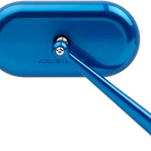 ARLEN NESS 13-177 Oval Blue Right Side Mirror with Stainless Steel Pivot Hardware Super Sale