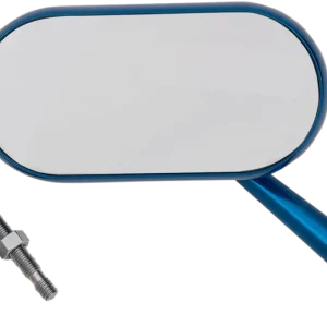 ARLEN NESS 13-174 Oval Blue Left Side Mirror with Stainless Steel Pivot Hardware Low Price