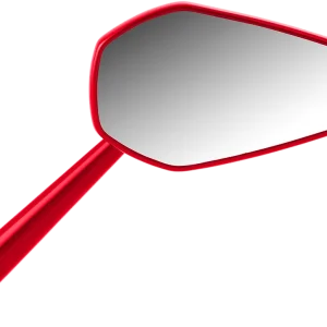 ARLEN NESS Mini/Stocker Side View Mirror - Hexagon Red - Right, Part Number 13-155 Buy Today