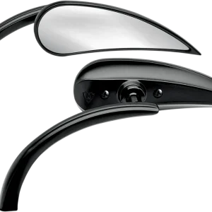 ARLEN NESS Micro Rad 2 Side View Teardrop Mirror - Black, Left - Part 13-400 One Day Deal