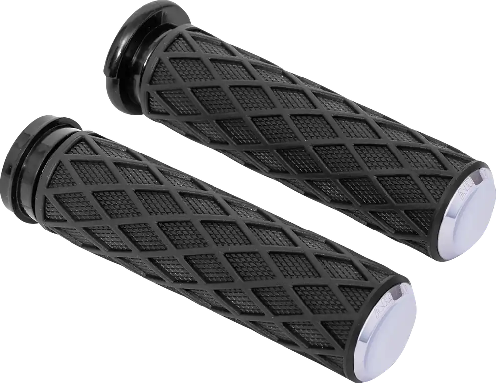 ARLEN NESS Diamond Grips for Torque Bar Widens - Chrome Finish, Part Number 500-008 Direct From Factory