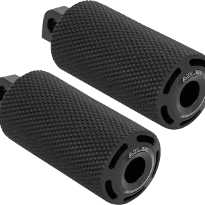 ARLEN NESS Cush Footpegs * Female Black with Honeycomb Rubber & Billet Aluminum * Part 400-032 New Release