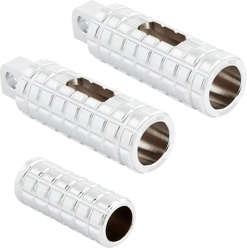 Arlen Ness Cush Footpegs for Male Use - Chrome 400-031 Direct From Manufacturer