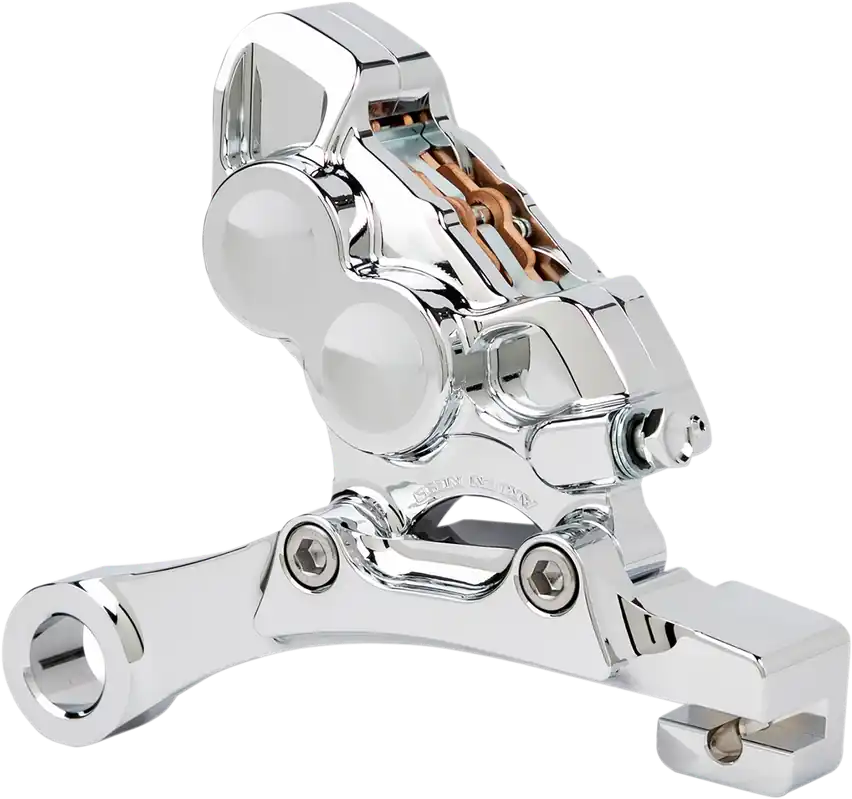 ARLEN NESS 4-Piston Rear Brake Caliper for 11.8-Inch Rotors * Chrome Finish, Part Number 02-324 Direct From Manufacturer