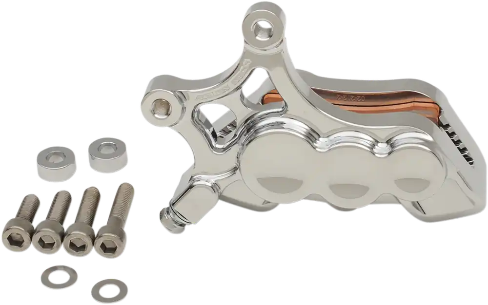 ARLEN NESS 6-Piston Front Right Brake Caliper - Chrome Finish * 14 Inch * Part Number 02-212 Money Back Guarantee
