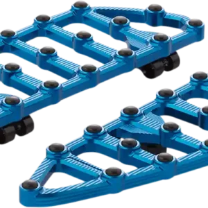 Authentic ARLEN NESS MX Driver Floorboards - Blue (Part #410-009)