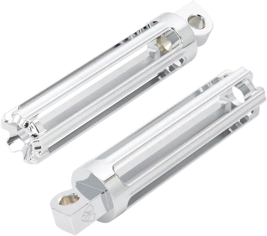 ARLEN NESS 10 Gauge Chrome Footpegs * Machined from 6061-T6 Aluminum Warranty Included