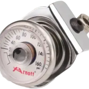 ARNOTT K-2636 Pressure Gauge with Chrome Bracket Final Sale